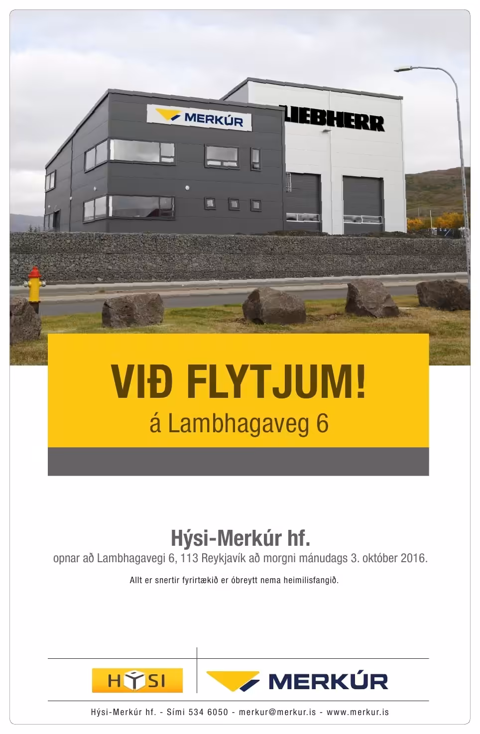 Við flytjum!